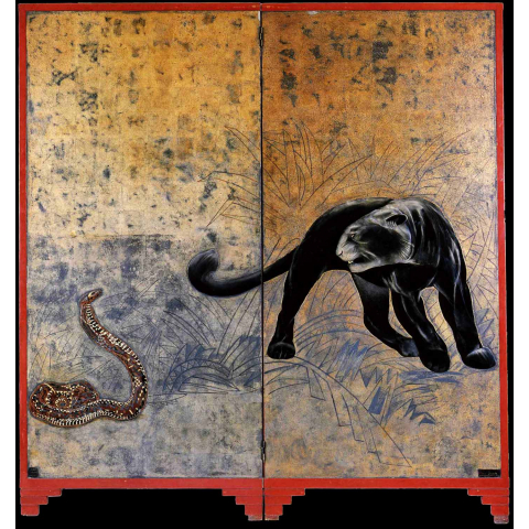 Panthère noire et serpent. 1922.